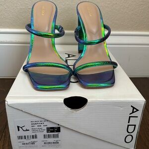 Aldo Rainbow Agafiyay Heels Size 7.5